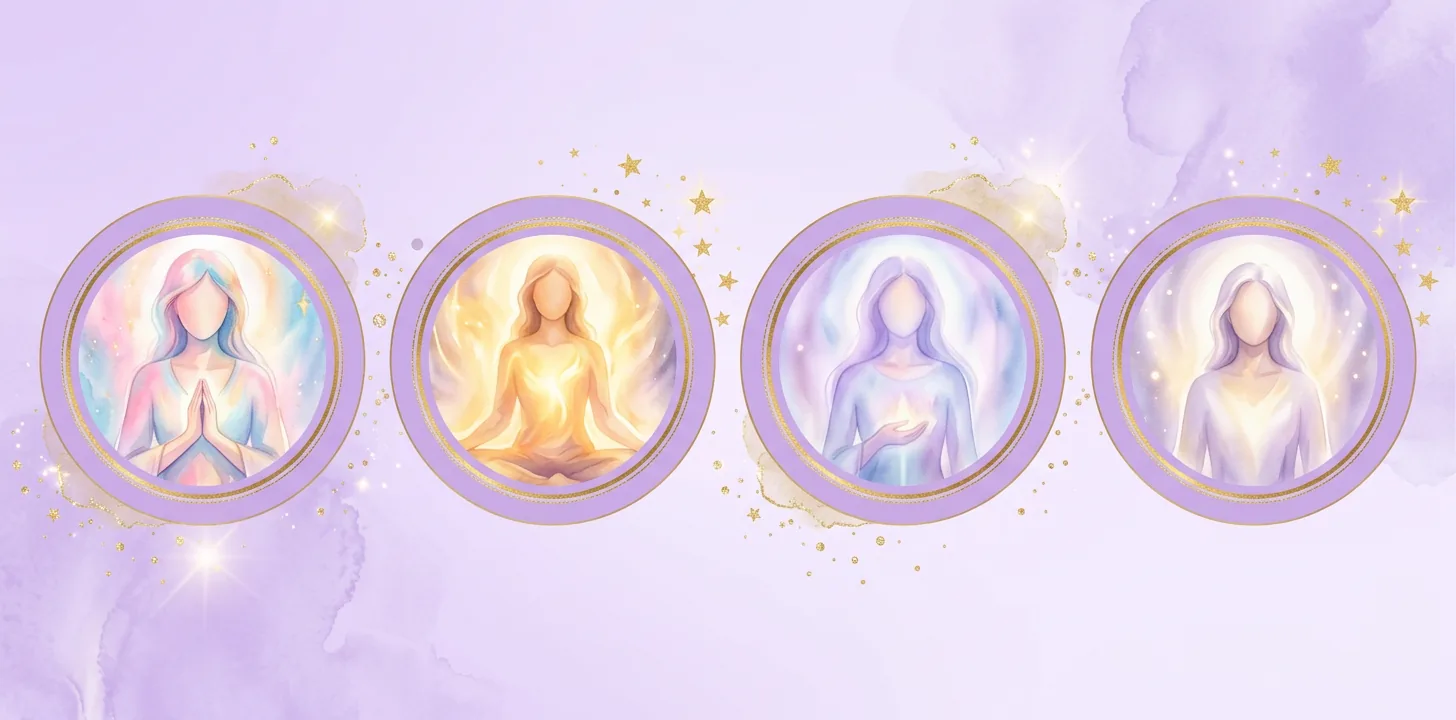 Illustrated profile for Maya R., love and relationship intuitive